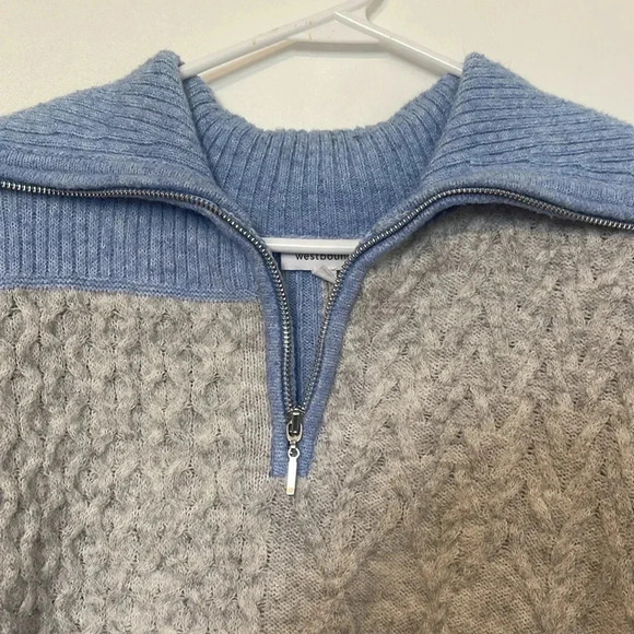 Westbound color block quarter zip wool sweater - Picture 5 of 7